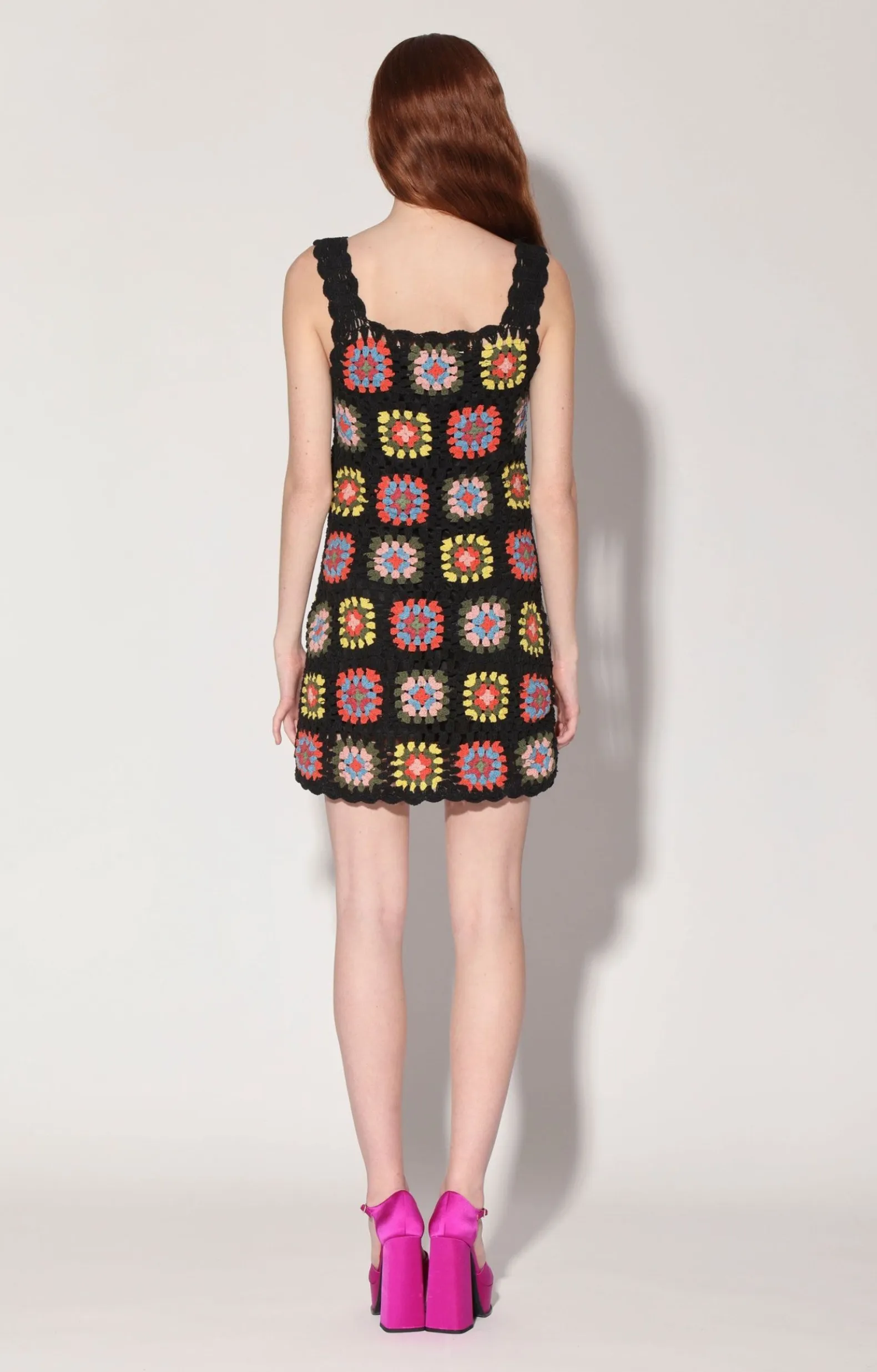 Dresses>Walter Baker Tiffanie Dress, Patchwork Crochet