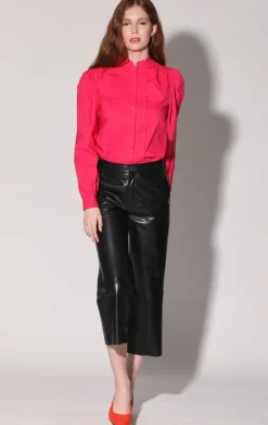 Leather>Walter Baker Venice Pant, Black-Leather