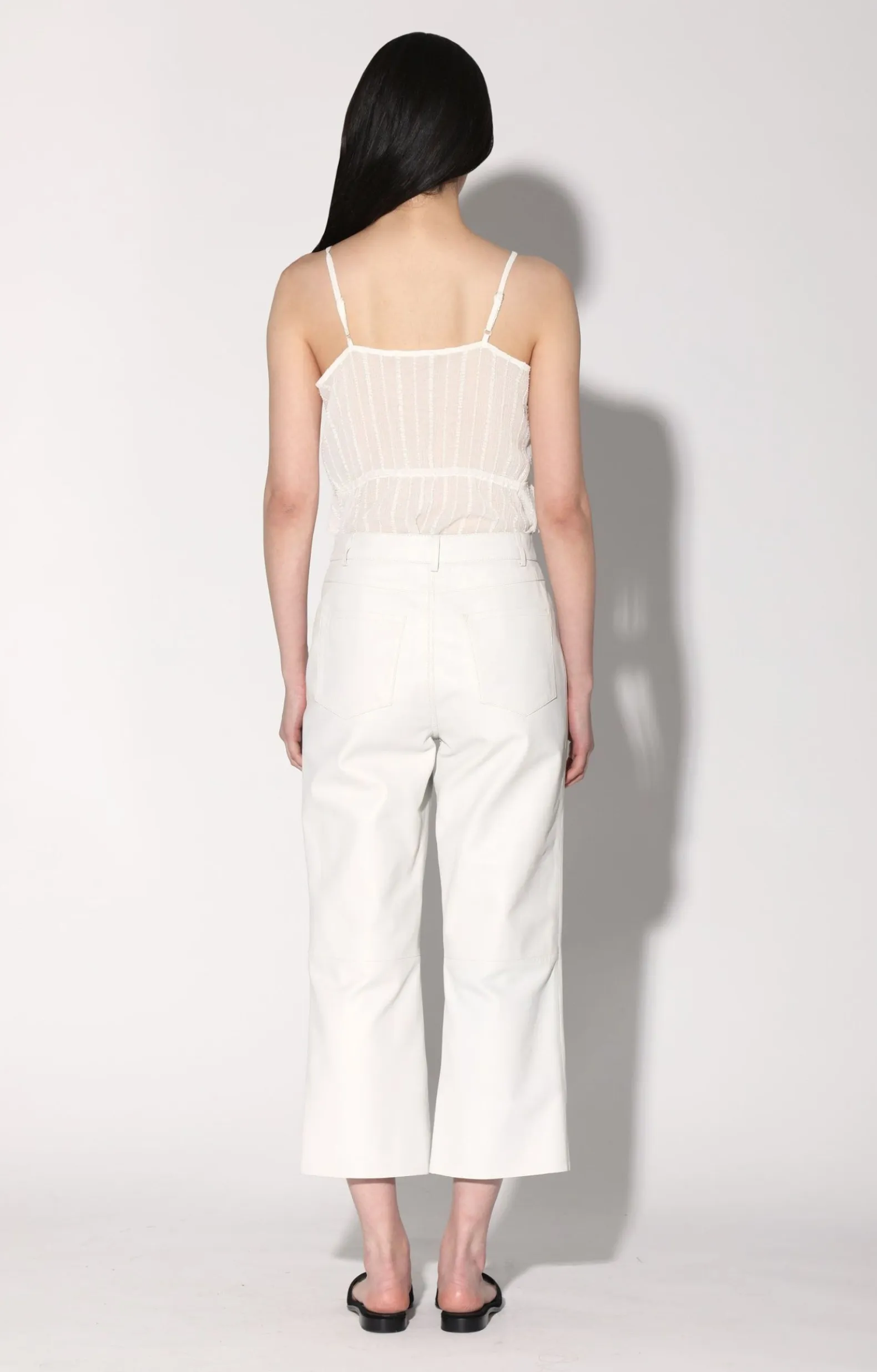 Bottoms>Walter Baker Venice Pant, Bright White-Leather